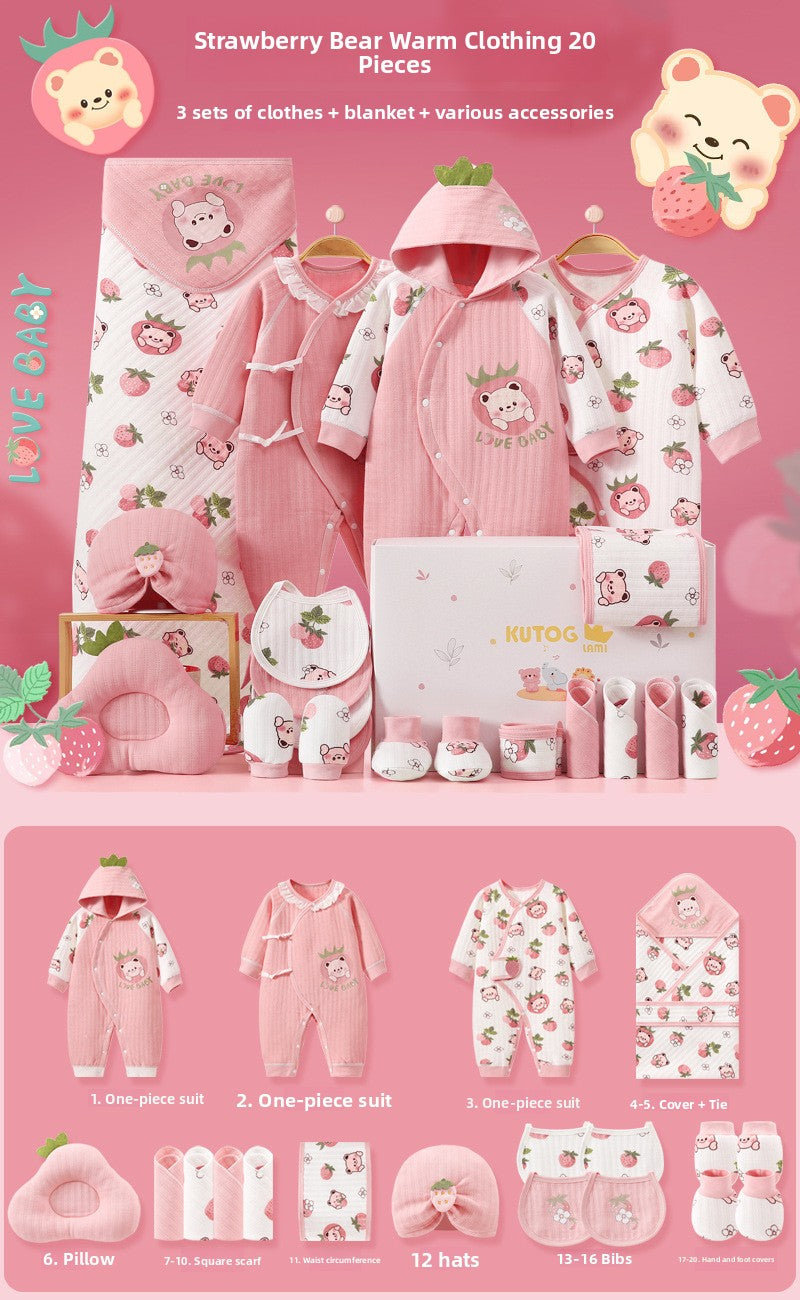 Newborn gift set with baby clothes