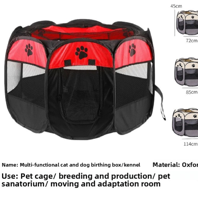 Foldable Pet Playpen Tent Enclosure