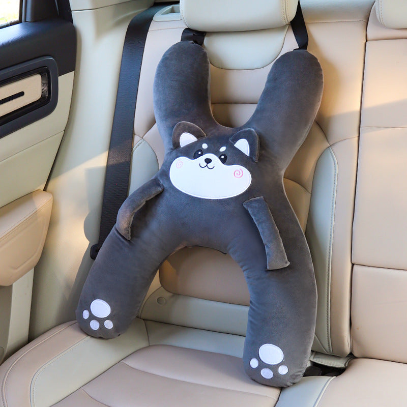 Childrens Car Sleeping Pillow with Safety Belt
