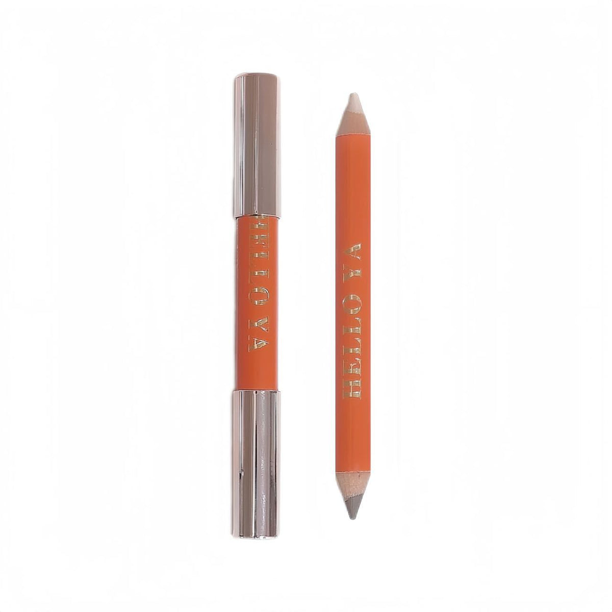Double-ended matte contouring brush for the face