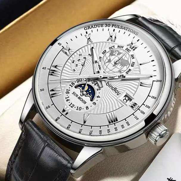 luminous waterproof calendar watch