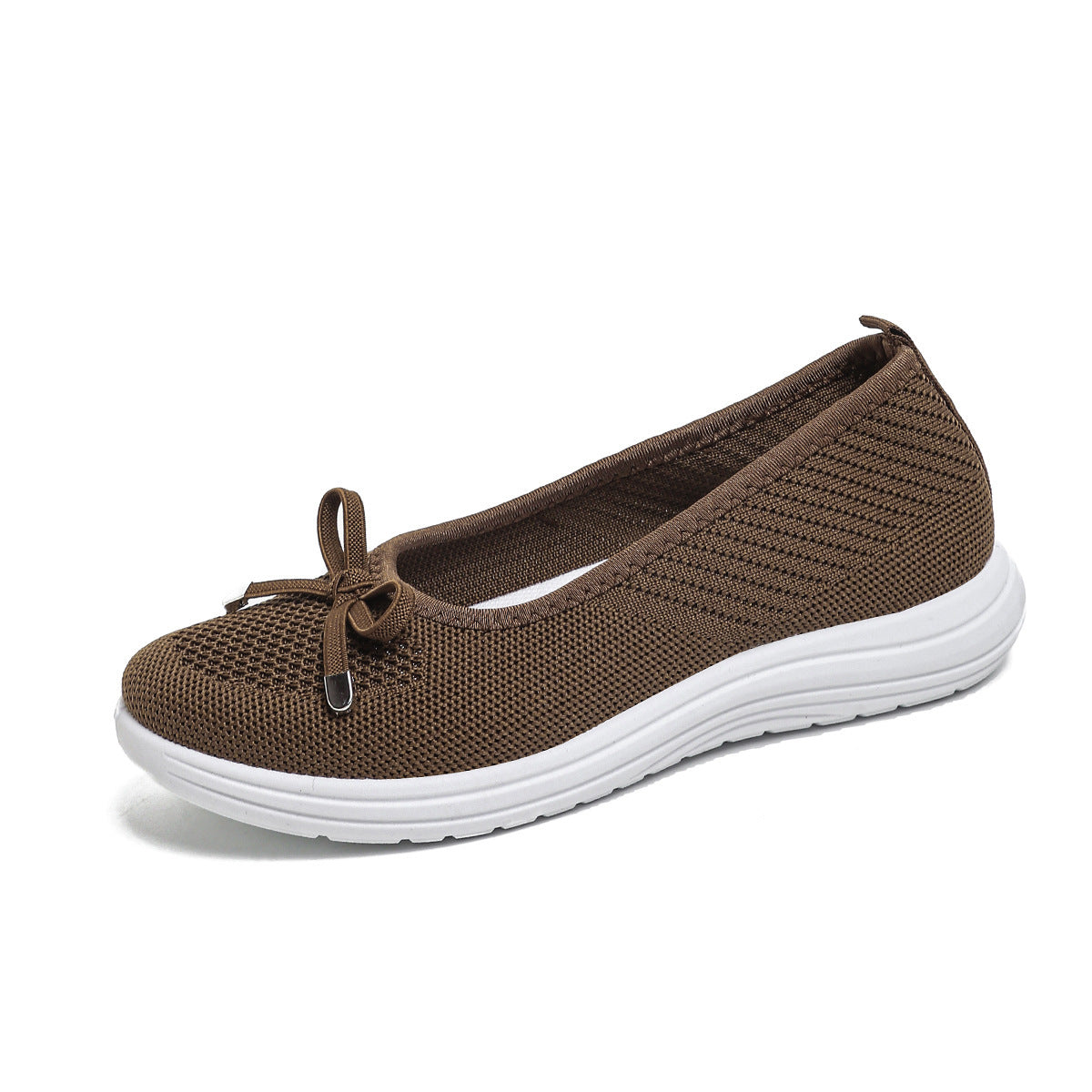 Women's breathable mesh bow platform shoes
