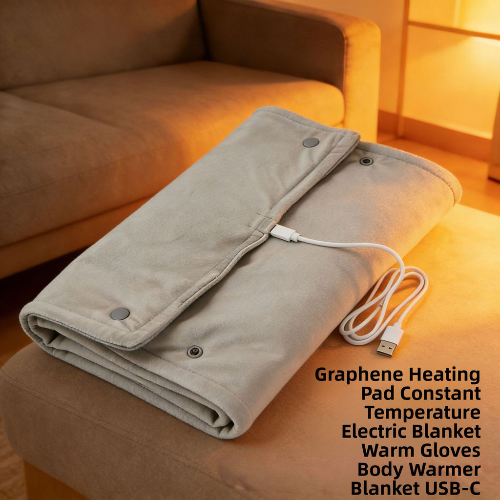 USB Graphene Heating Pad Constant Temperature Electric Warming Blanket with Hot Compress Therapy