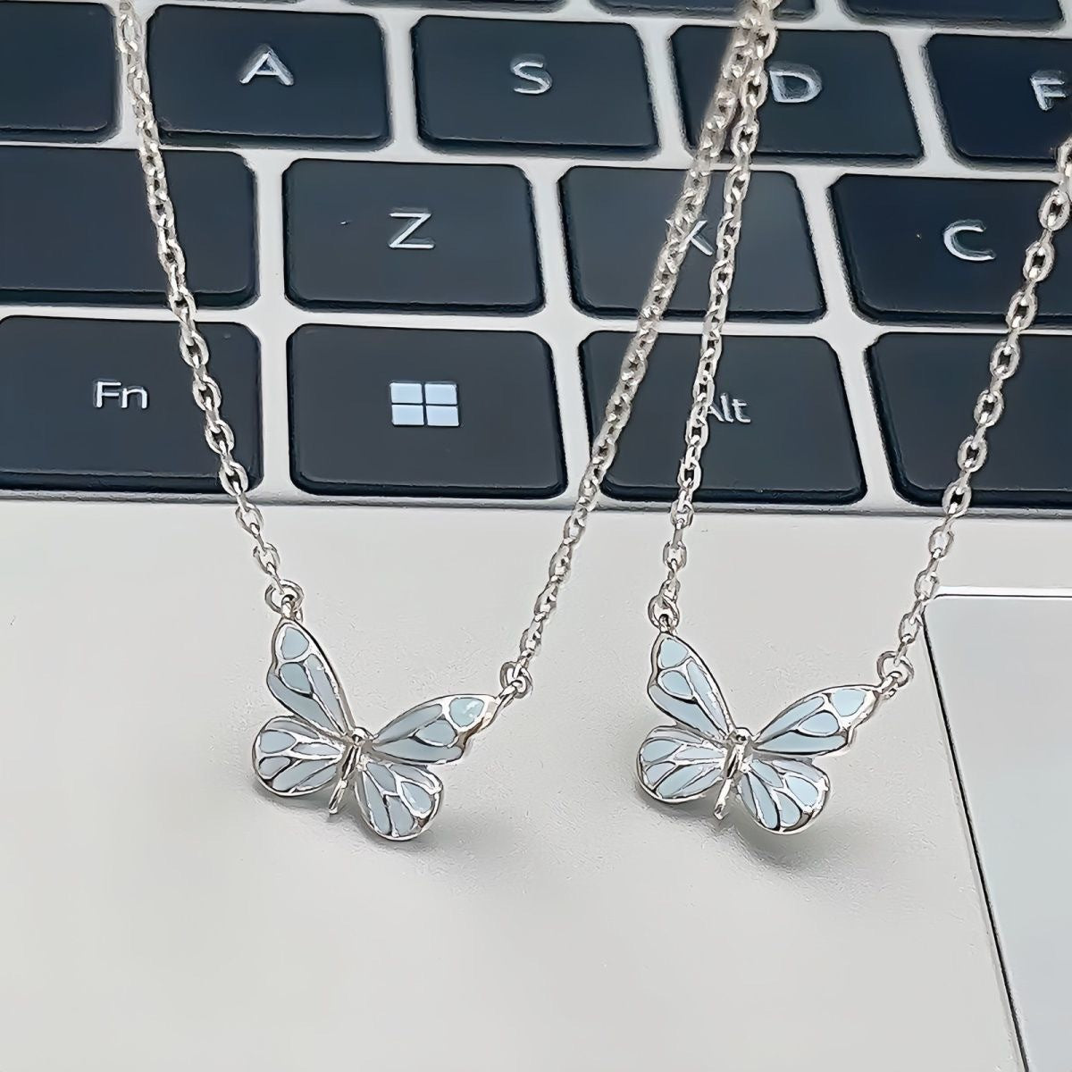 Luminous Butterfly Necklace Pendant