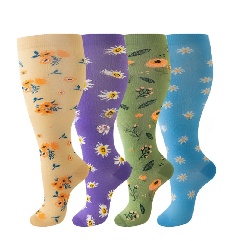 Thickened and oversized compression stockings
