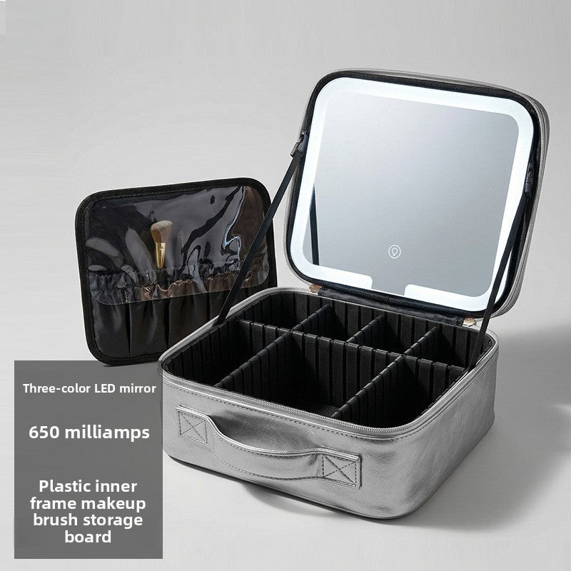 LED Lighted Makeup Bag with Mirror