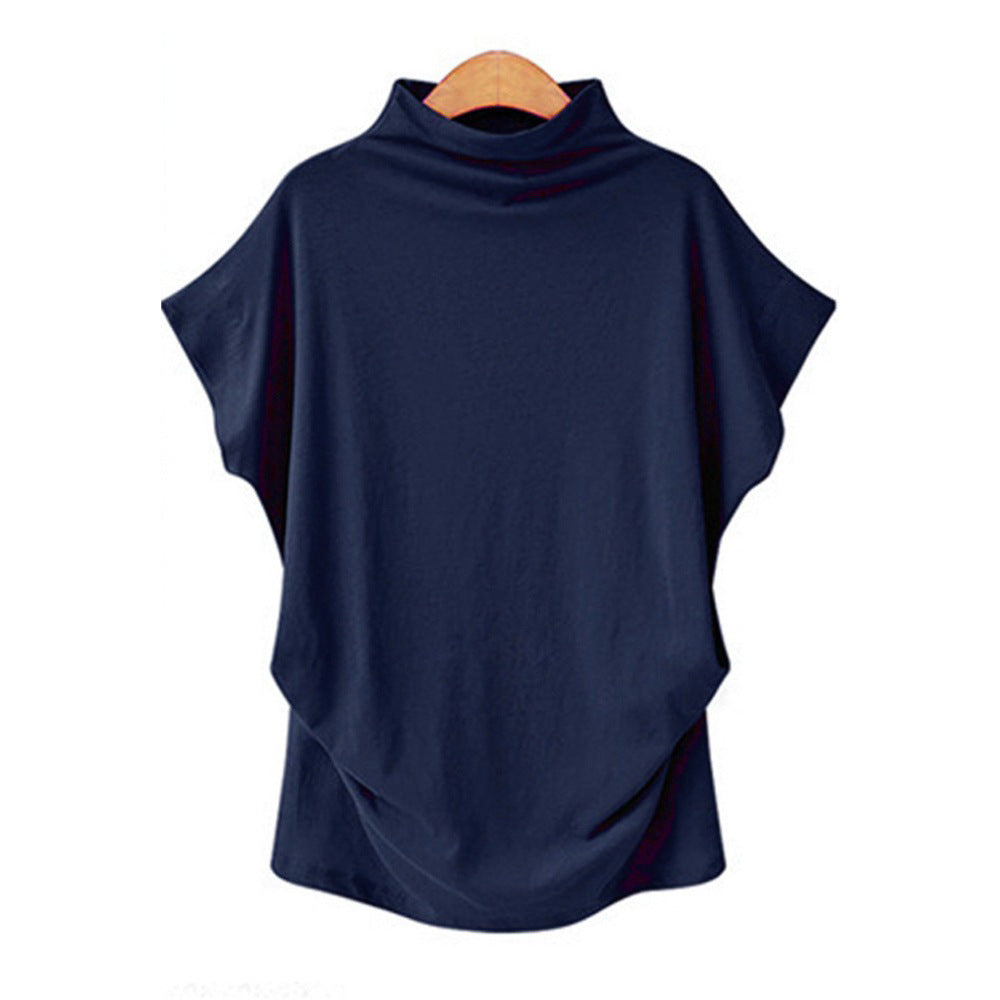 large size women's high collar top