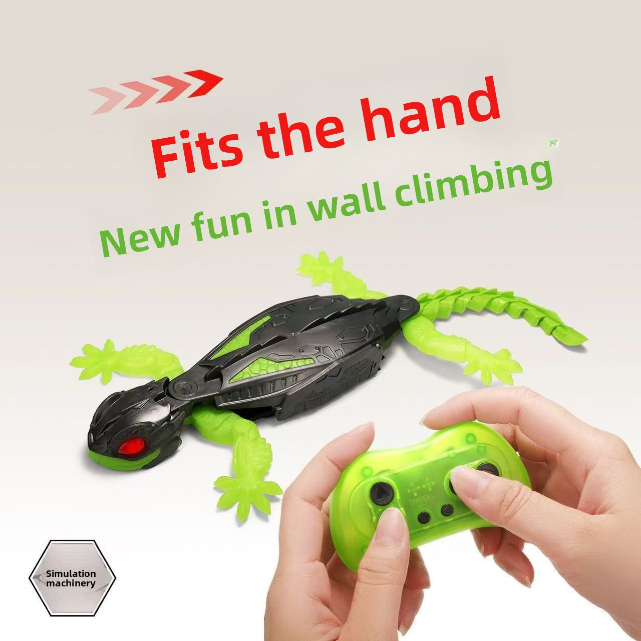 Remote-controlled car climbing the wall like a tiger toy
