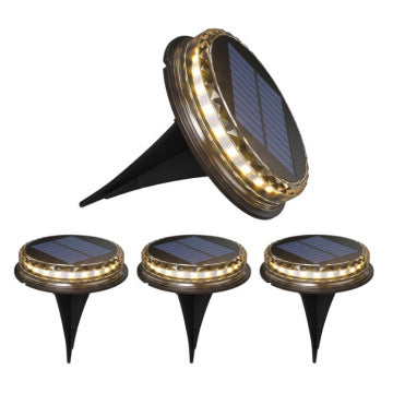 Solar-powered ground lights