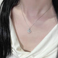 Skirt hem pendant necklace