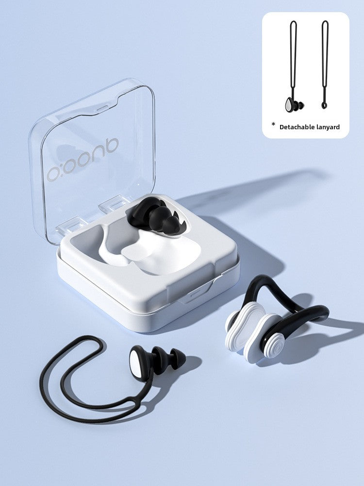 Swimming Earplugs with Nose Clip Set