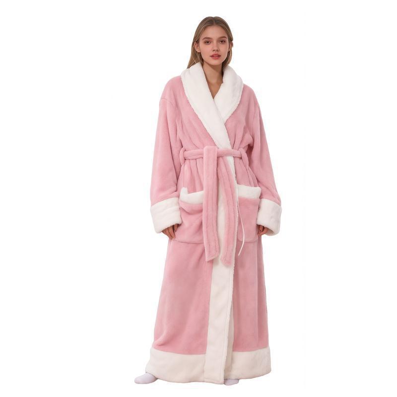 Flannel bathrobe