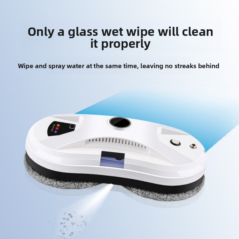Electric Window Cleaning Robot Dual Sided Dry Wet