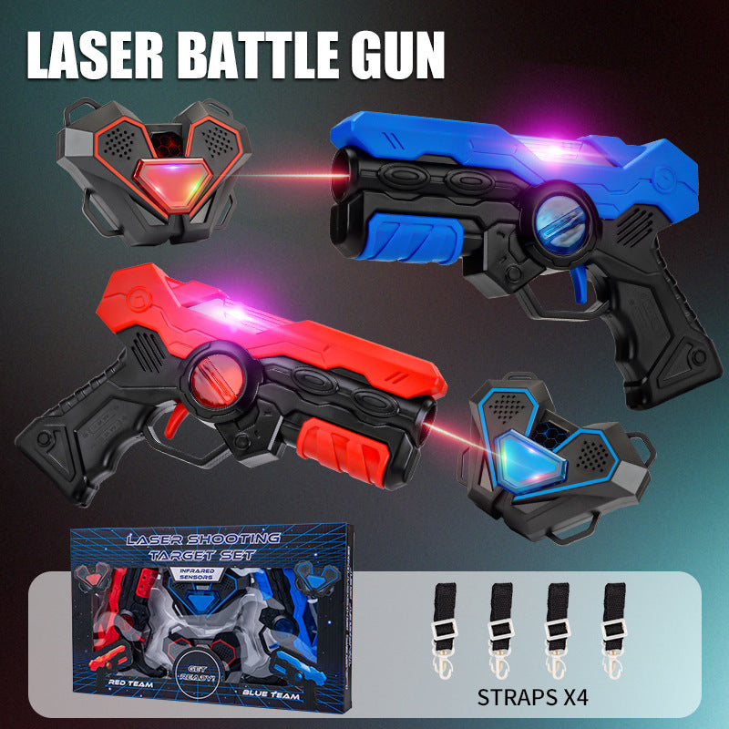 Interactive battle toy gun