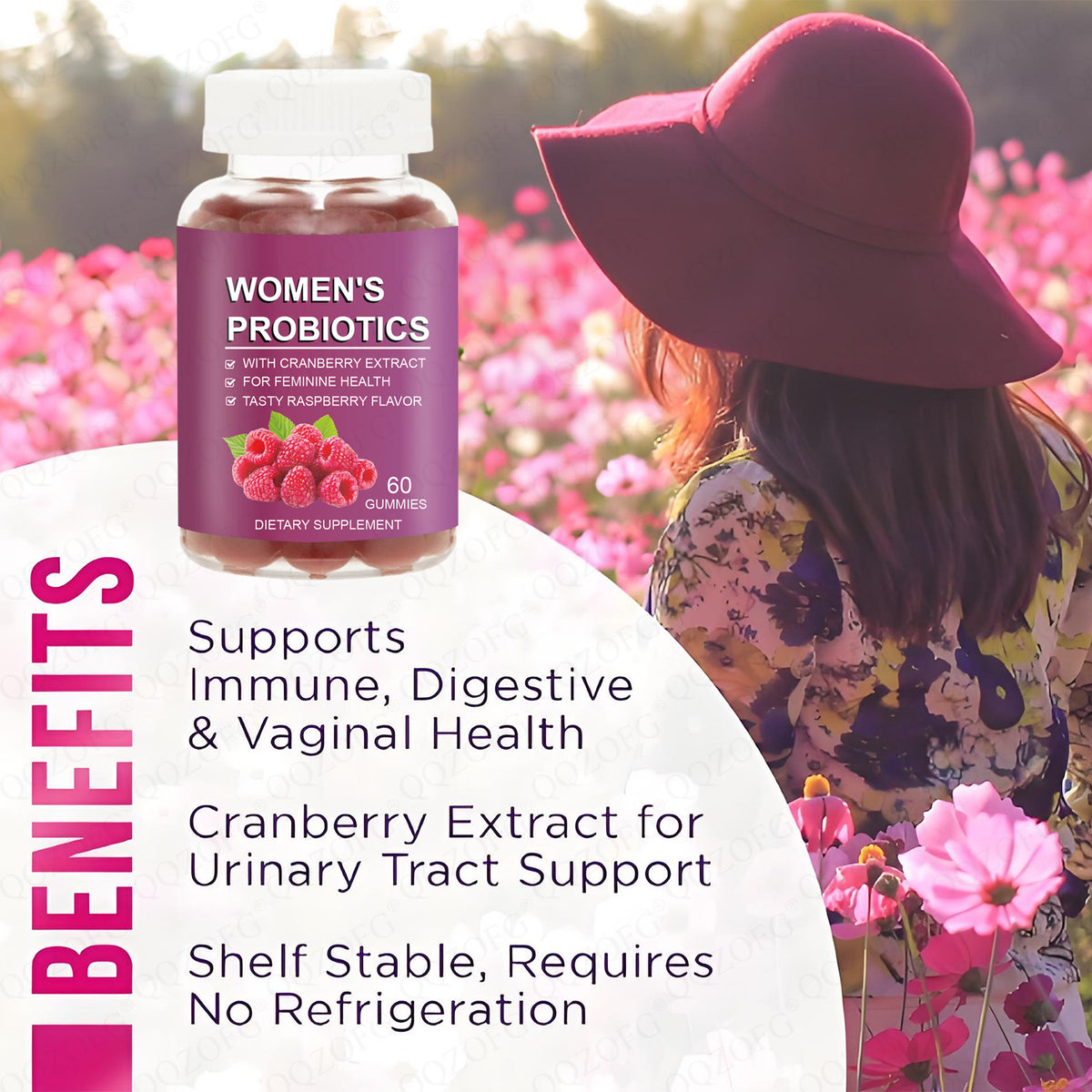 Women's Probiotic Gummies Dietary Supplement