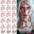 Halloween Scar Face Stickers Horror Makeup Set
