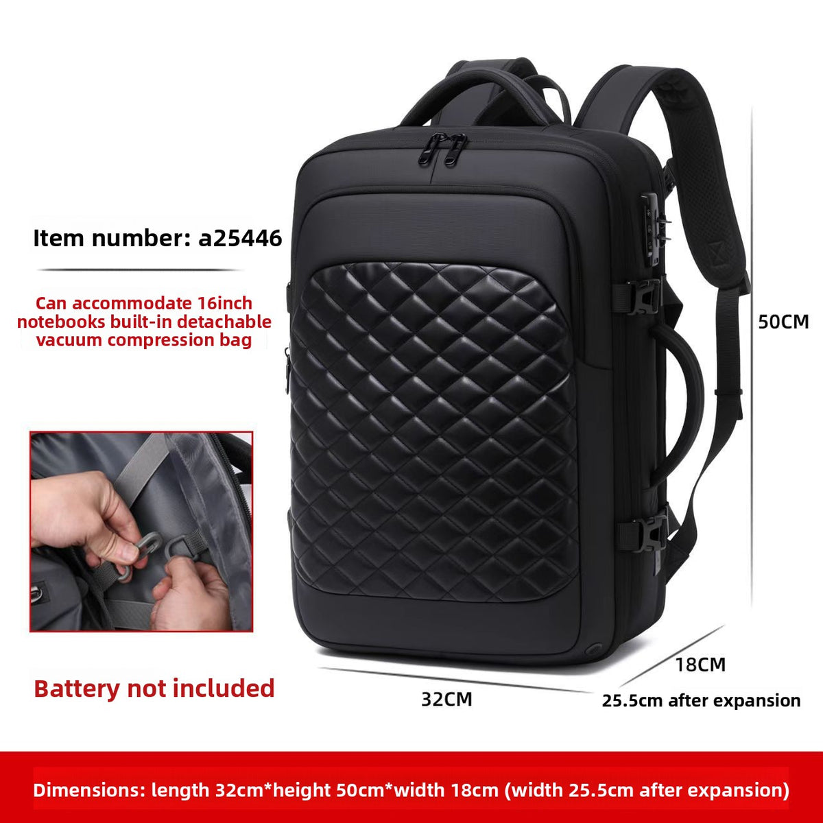 Vacuum-Sealed Backpack
