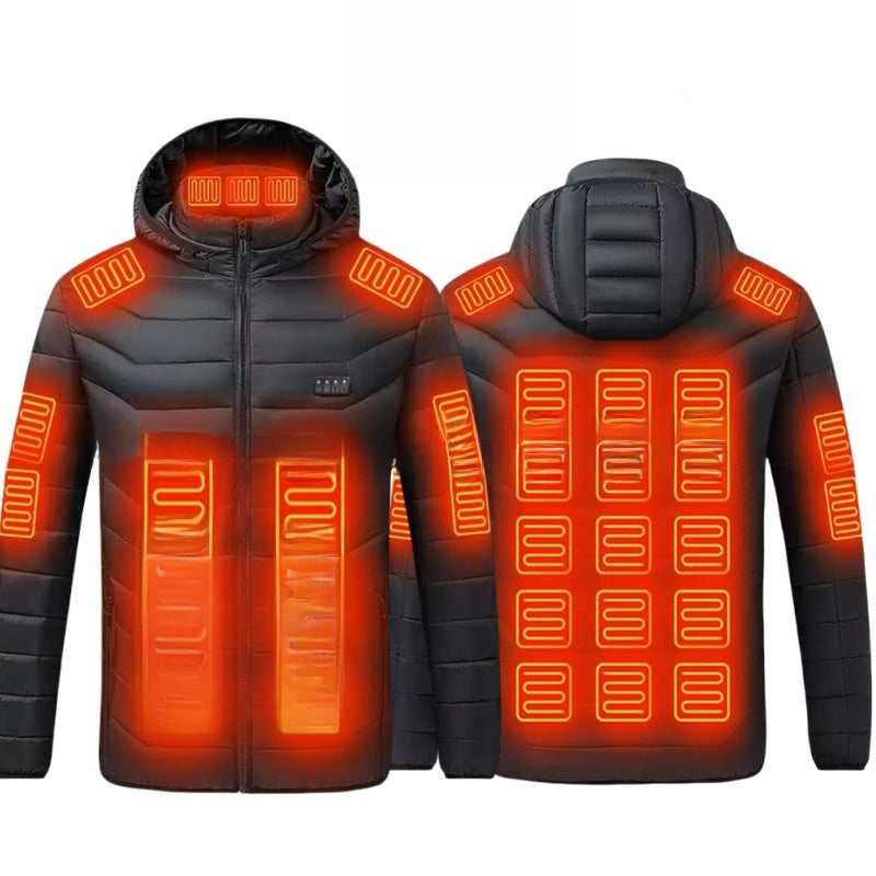 Thermal cotton coat with heating function