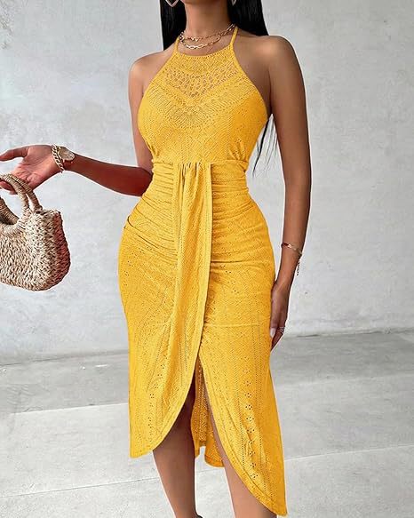 Hollow-out dress