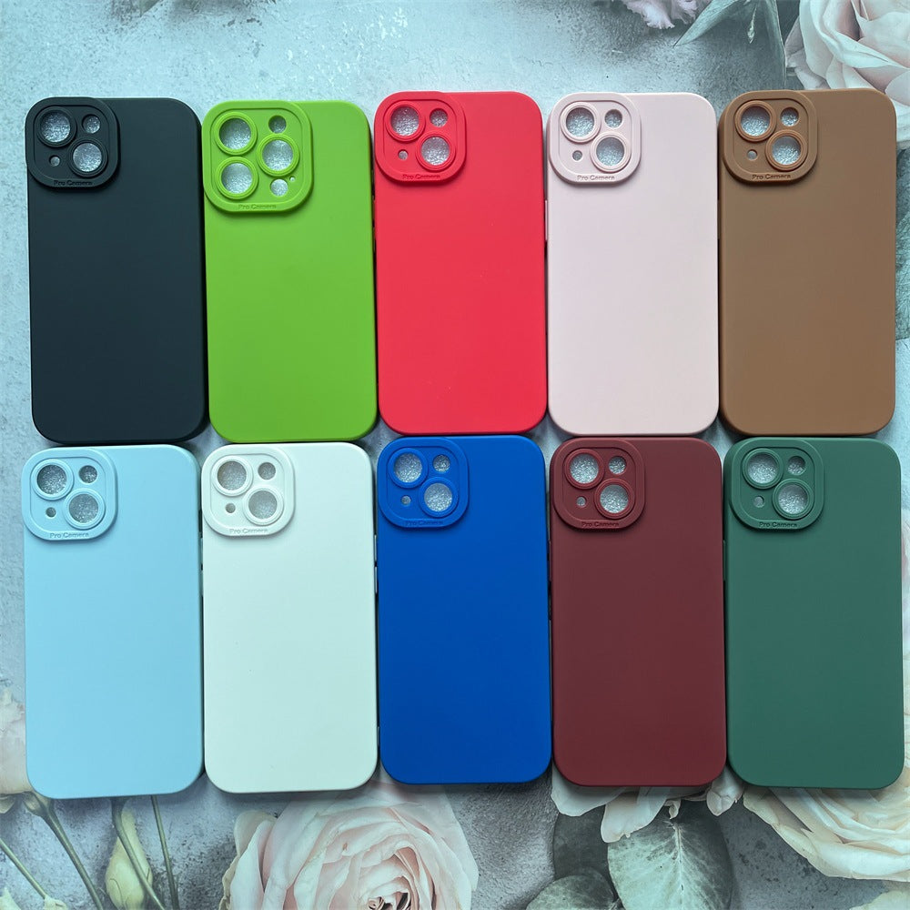 Frosted Silicone Phone Case for iPhone with Angel Eye Design