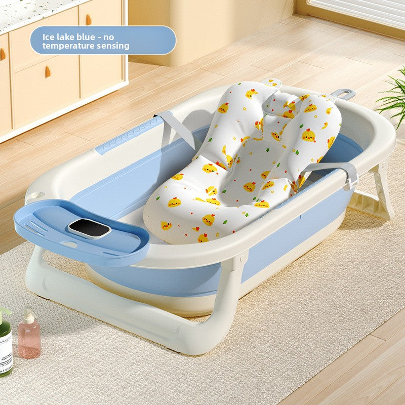 Temperature Sensing Baby Bathtub with Foldable Design