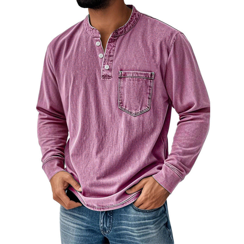 Mens Half Zip Long Sleeve Sweatshirt