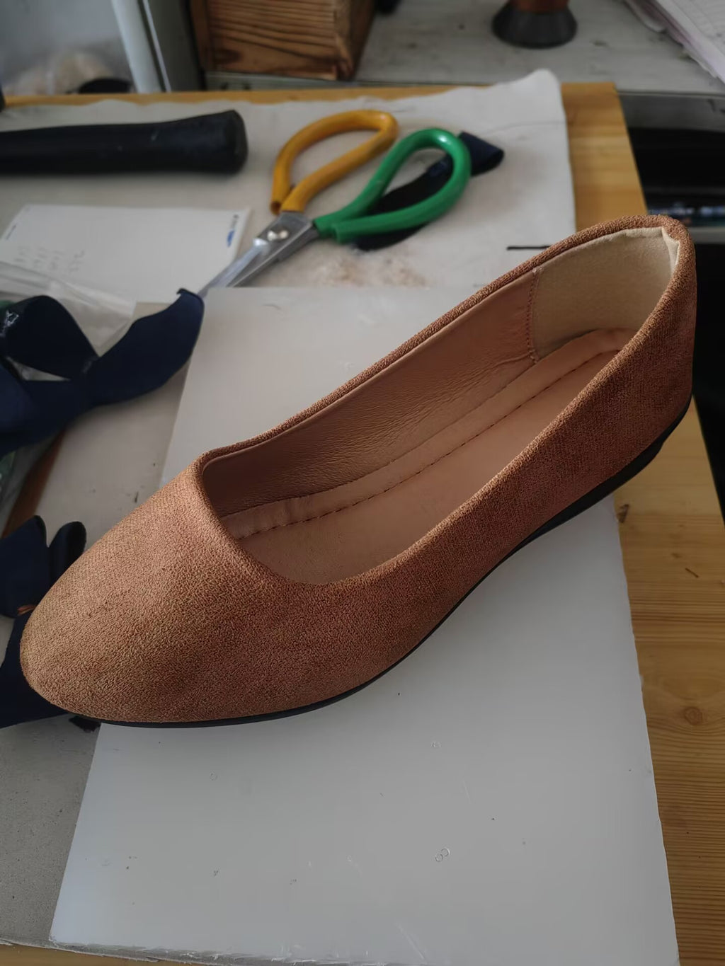 Womens Pointed Toe Wedge Casual Shoes