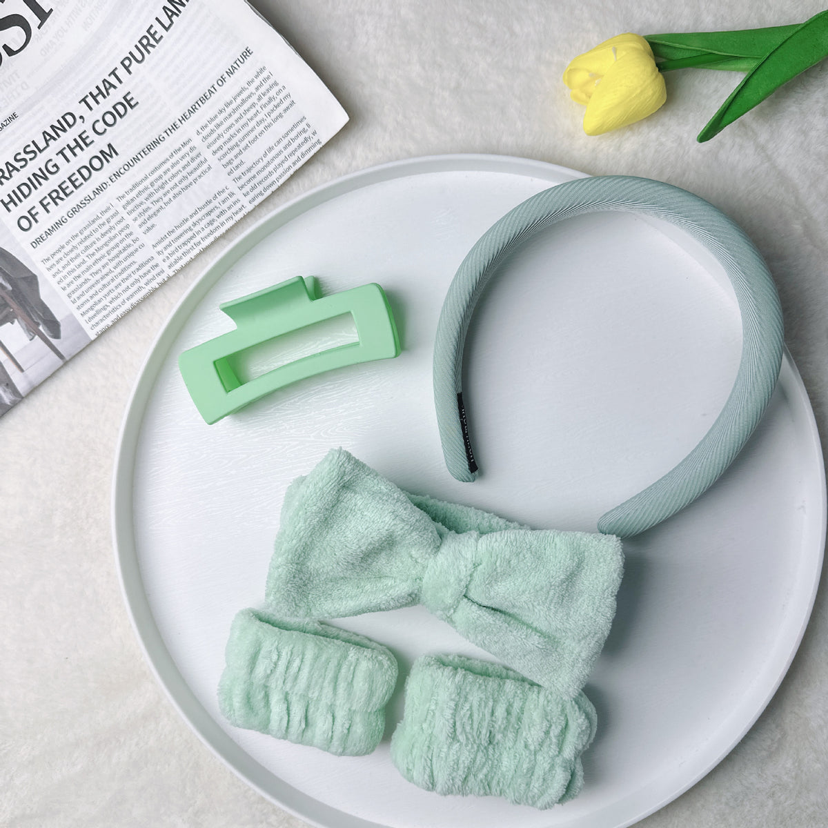 Soft Fabric Hair Accessories Set