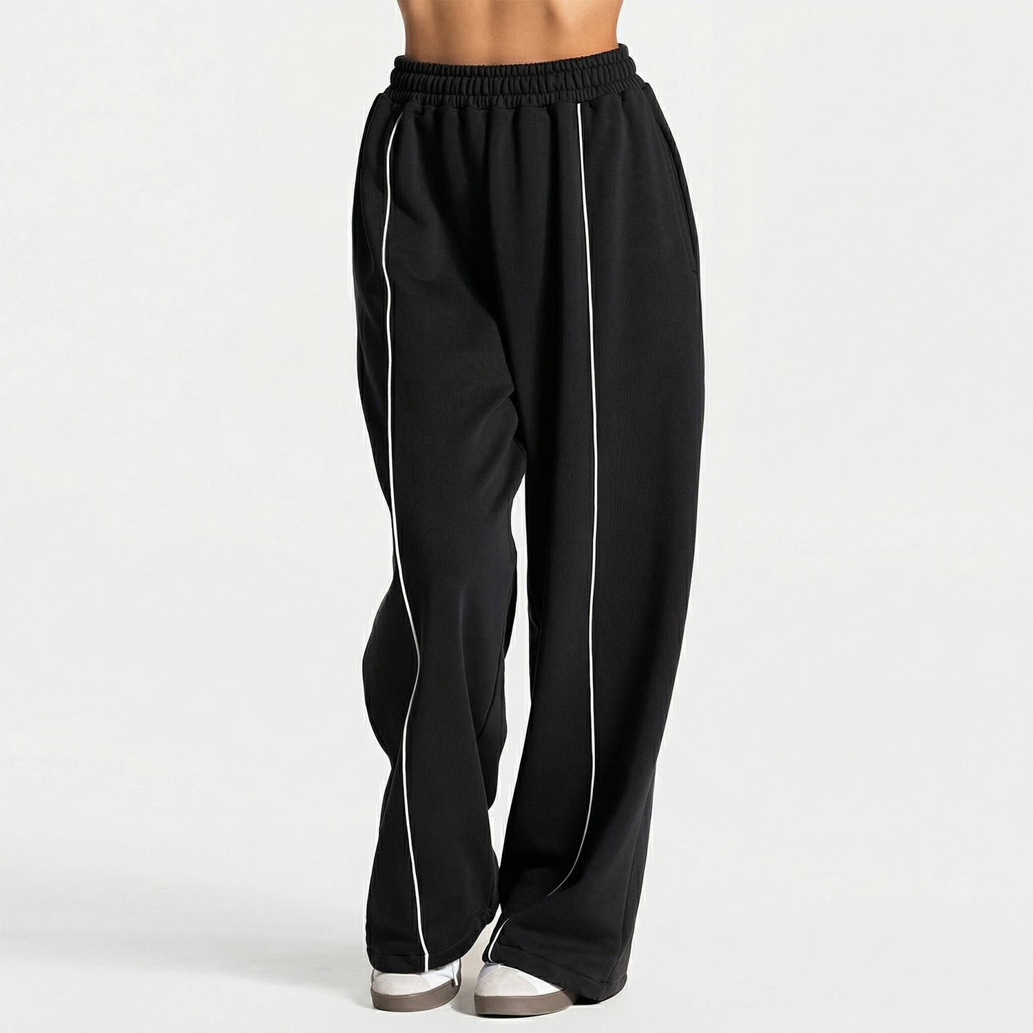 Fashionable, comfortable, casual straight-leg yoga pants