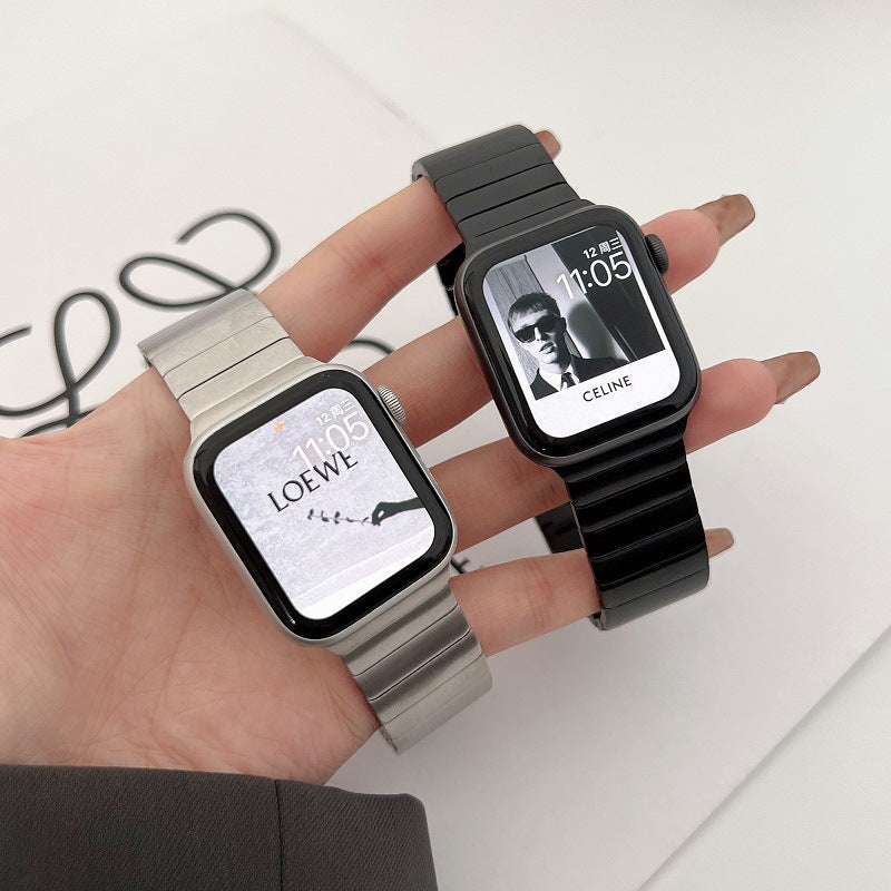 Metal Butterfly Buckle Watch Strap
