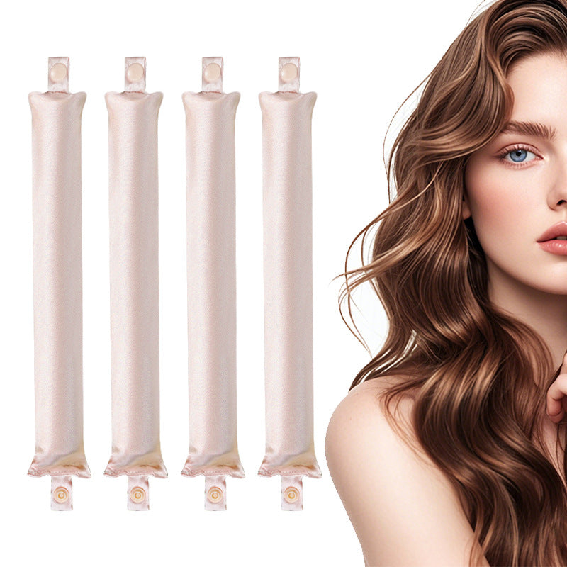 Heat-free Satin Hair Curling Tool for Overnight Use