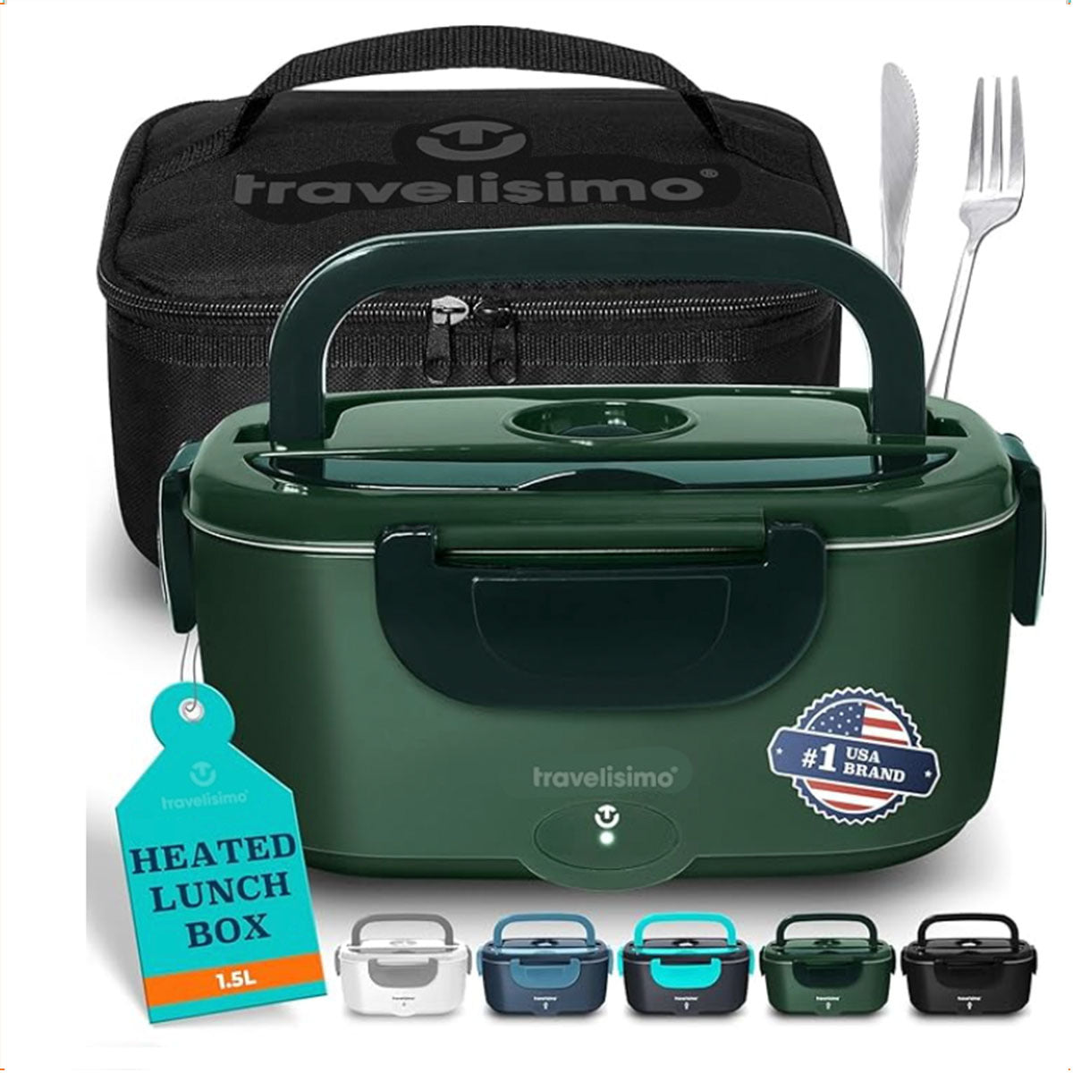 Electric Heating Lunch Box with Stainless Steel Interior