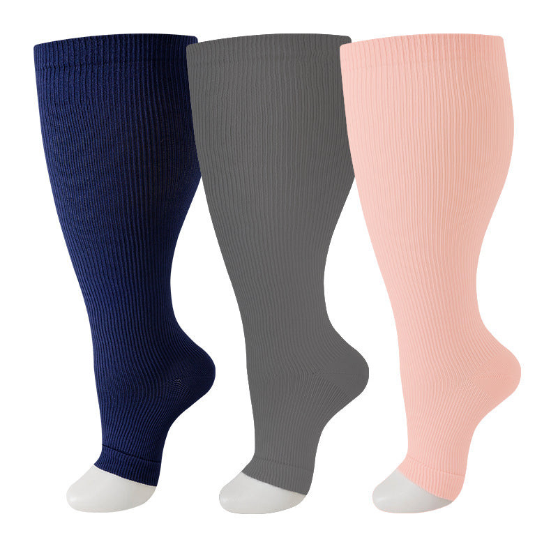 Thickened and oversized compression stockings