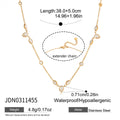 Titanium Steel Zircon Pendant Necklace for Women