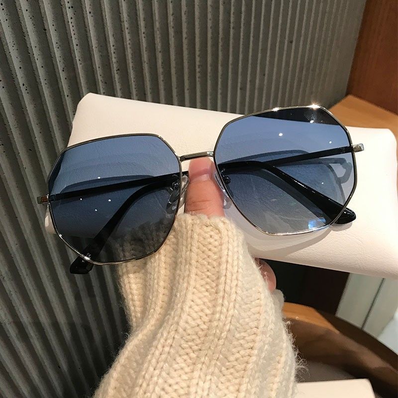 Fashion Polygon Sunglasses with UV Protection