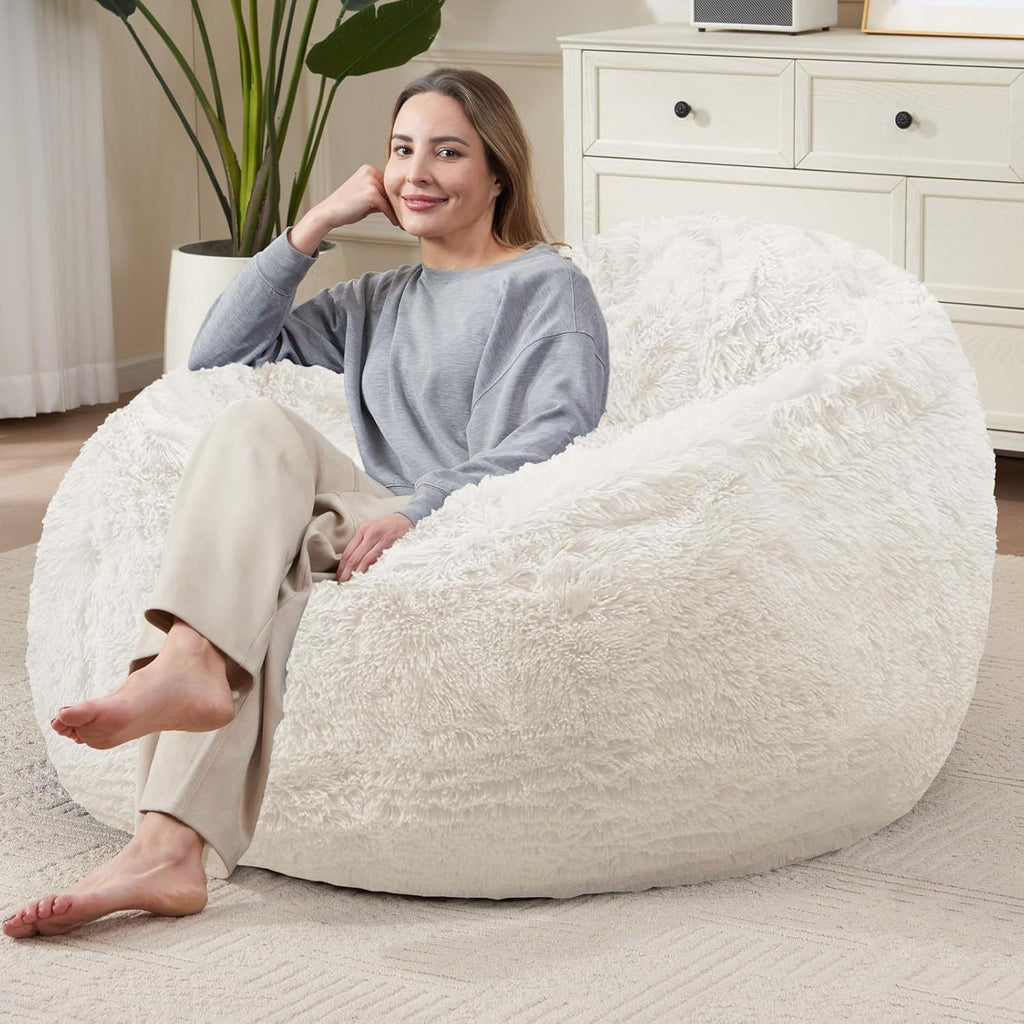Velvet Bean Bag Cover for Living Room and Bedroom