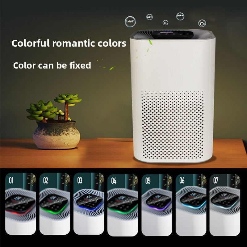 New Wholesale Life Appliances Direct Sales Desktop Uv Household Disinfection Smart Negative Ion Air Purifier Pm2.5