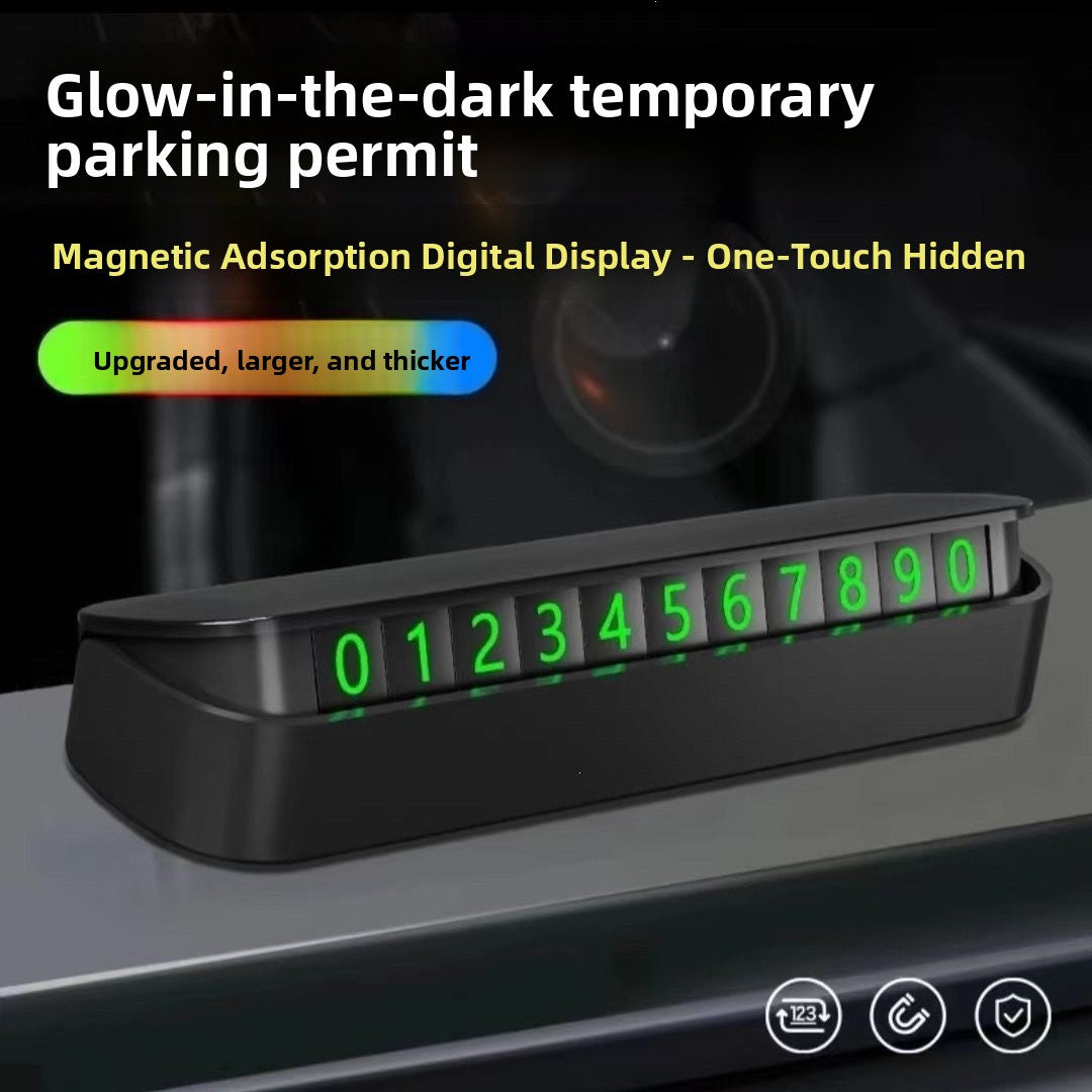 Magnetic Glow-in-the-Dark Parking Sign