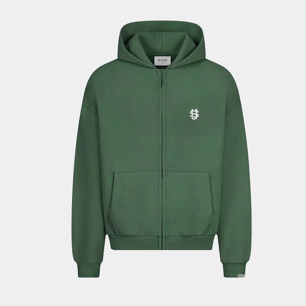 Fleece-Lined Hooded Tracksuit Set