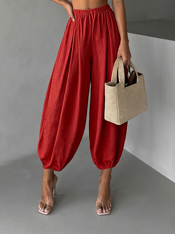 Loose-Fitting Harem-Style Air Pants