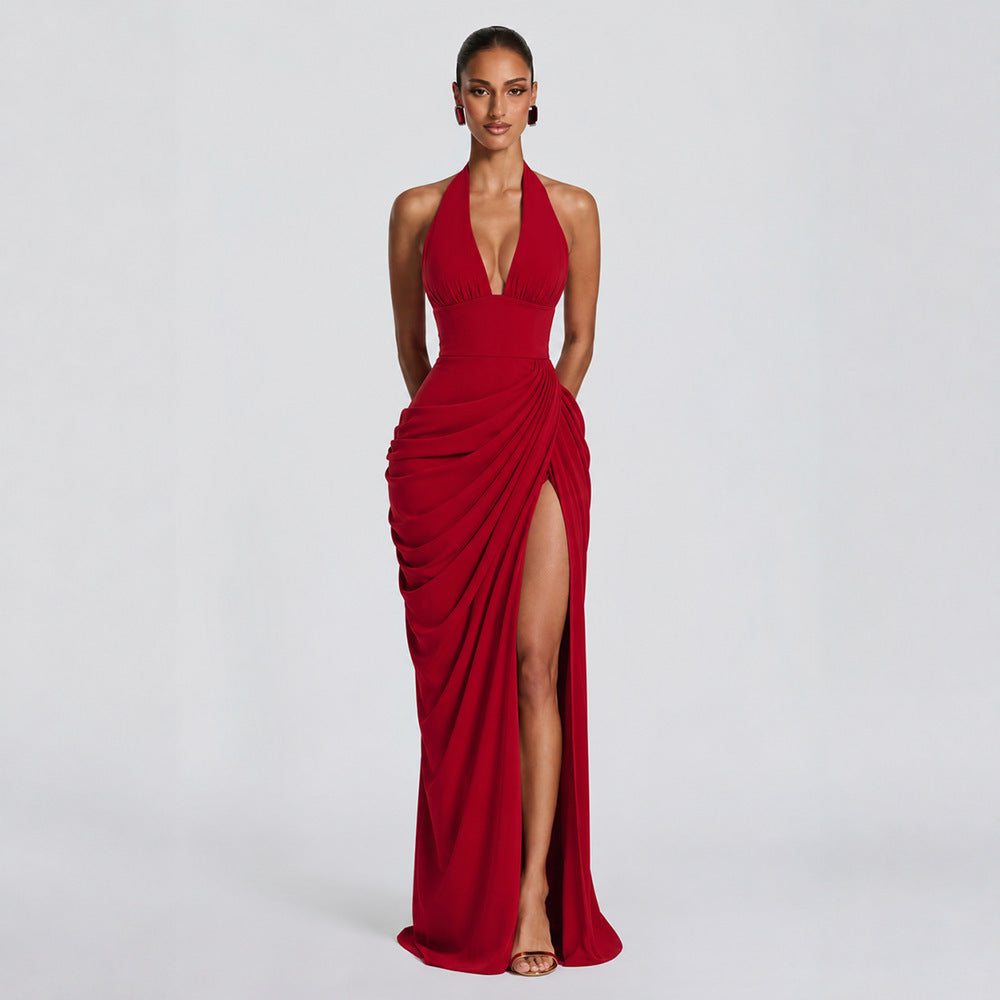 Sleeveless V-Neck Bodycon Dress