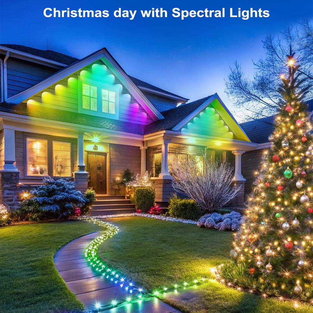 Waterproof RGB Smart LED String Lights with App Control