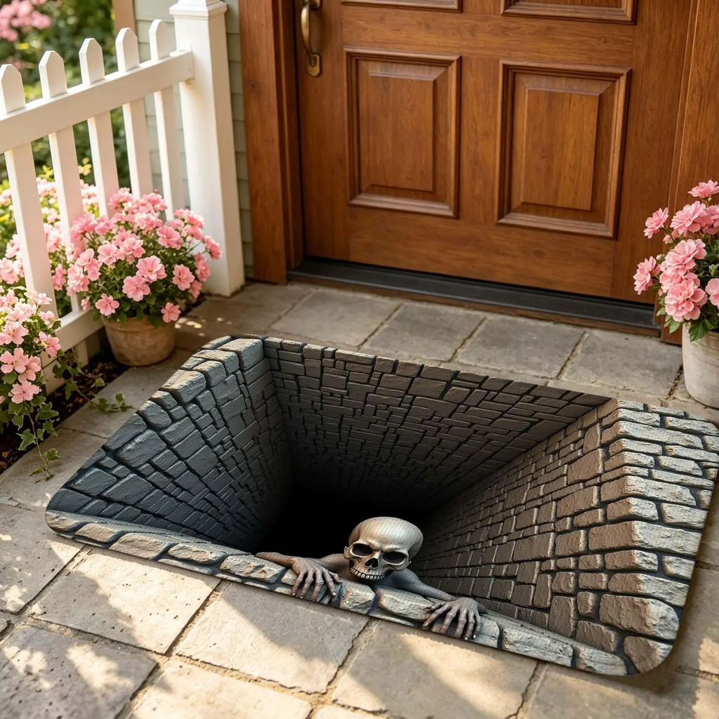 3D Visual Halloween Door Mat