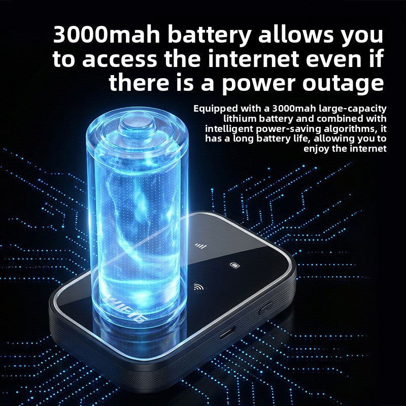 Portable 4G WiFi Router with Mirror Display
