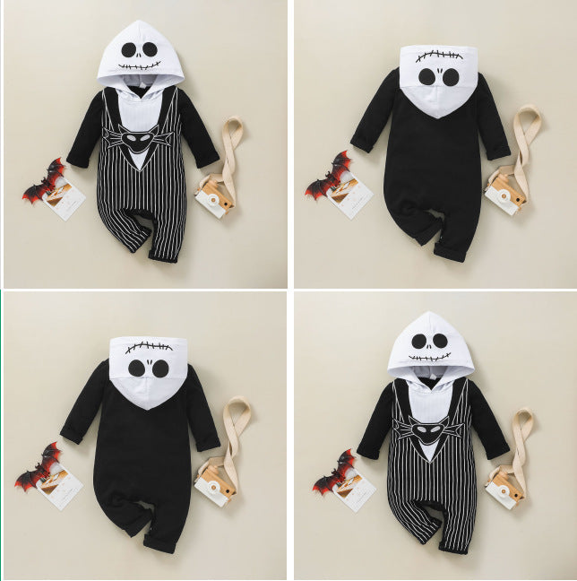 Baby Skeleton Hooded Jumpsuit