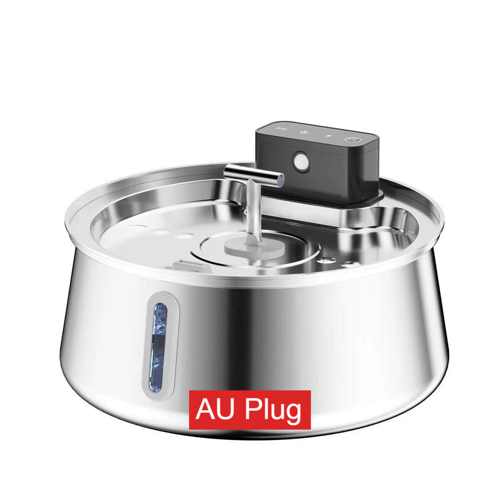 4L Stainless Steel Wireless Infrared Sensor Pet Water Fountain for Cats and Dogs