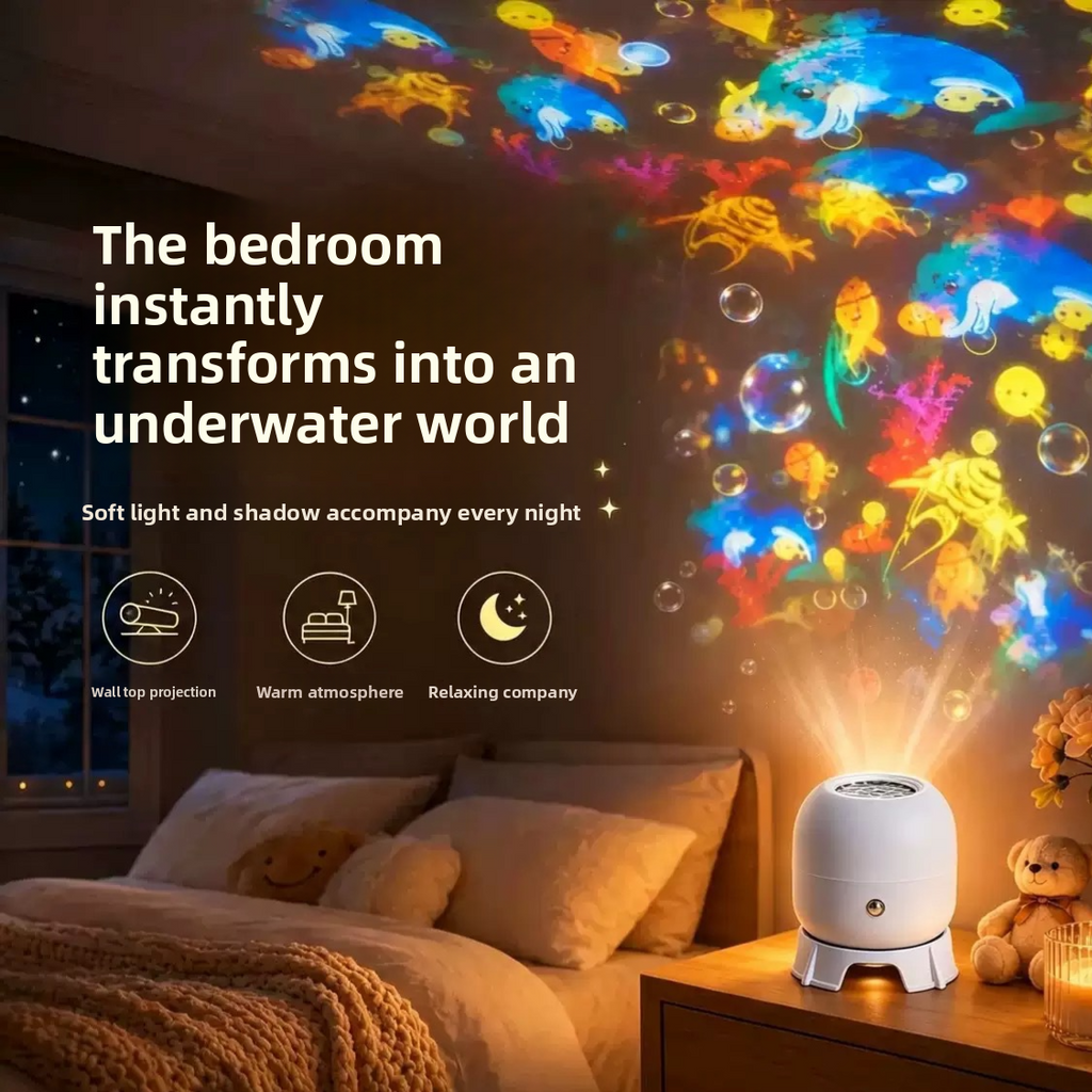 Multifunction USB Projector Night Light with Interchangeable Discs