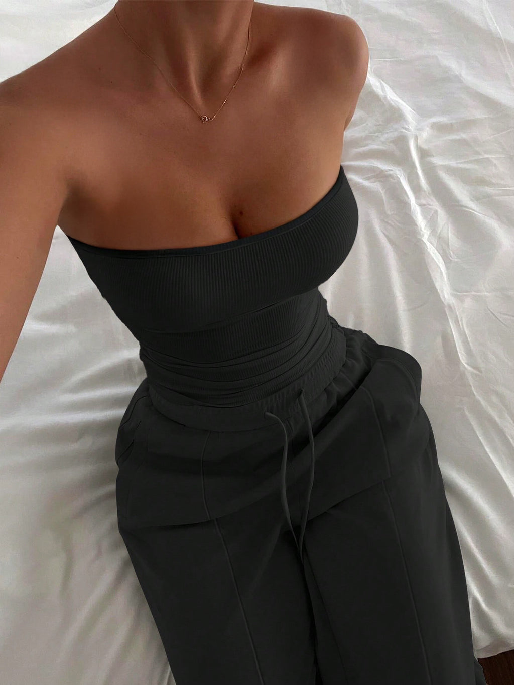 Women's Sleeveless Vest and Long Pants Set