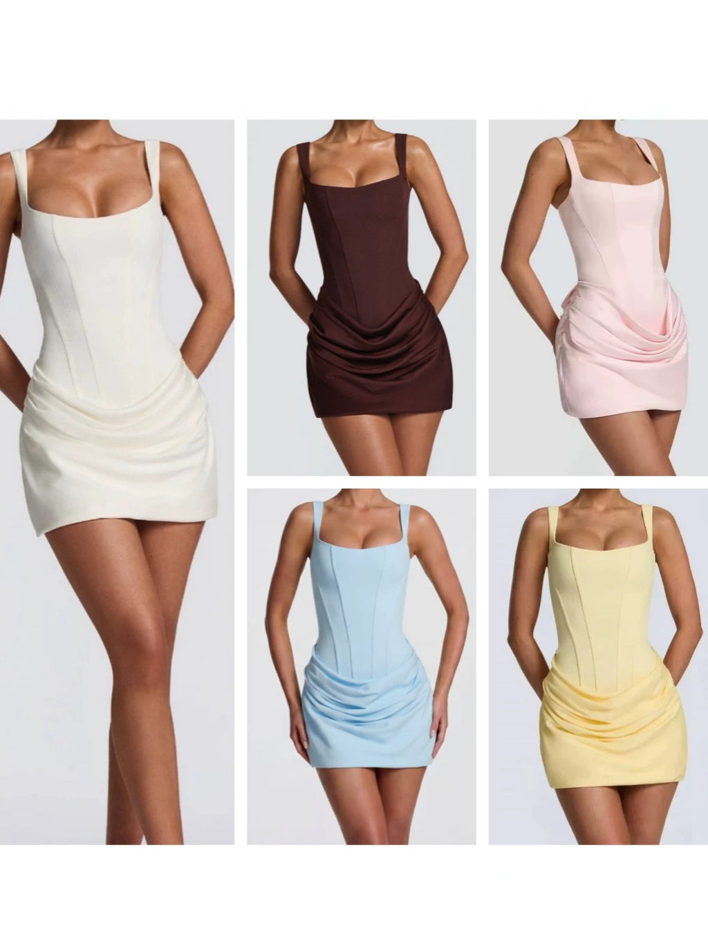 French-Style Sleeveless Bodycon Tie-Waist Dress