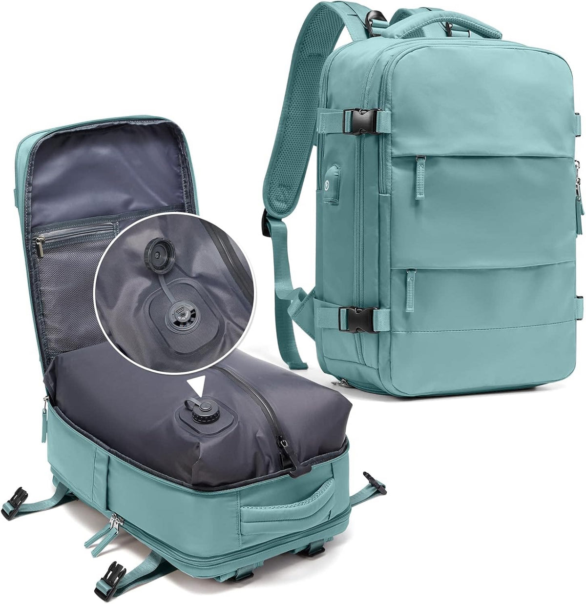 Vacuum Compression Travel Backpack